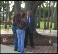 Mayor with parents of Caleb King