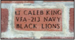 Lt. Caleb King Honor Brick
