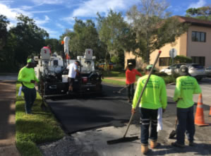 Sparks Concrete working on Deland Avenue